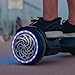 VOYAGER Hover Snap Electric Scooter - Self-Balancing Hoverboard withInterchangeable Wheel Caps, 6.7