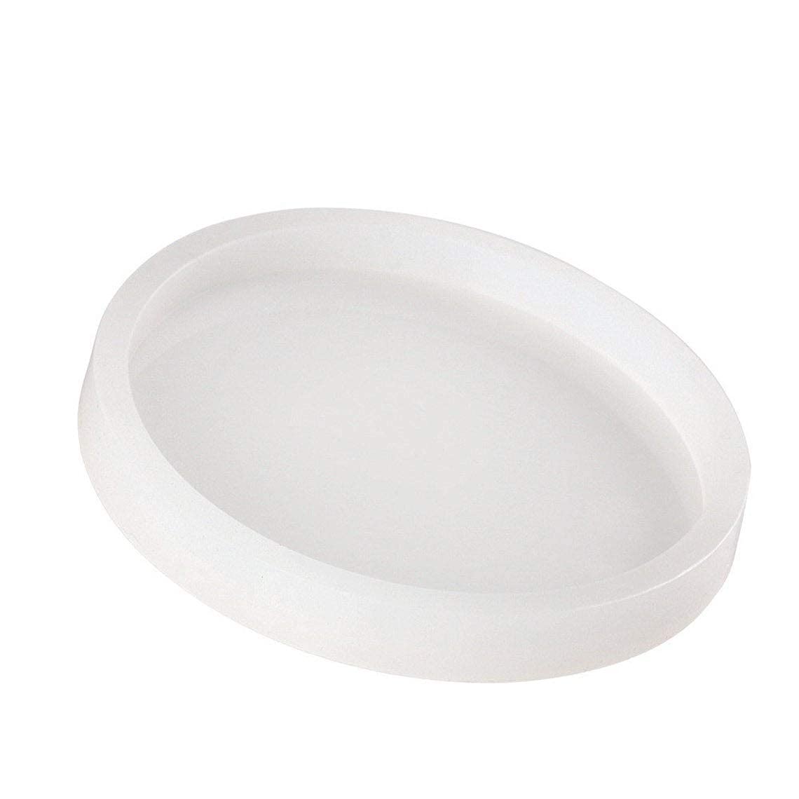 Like it 2PCS Round Silicone Molds for Coasters Epoxy for Casting with Resin Art Clay Cement Pack of 2 (Circle) (4 in) 3