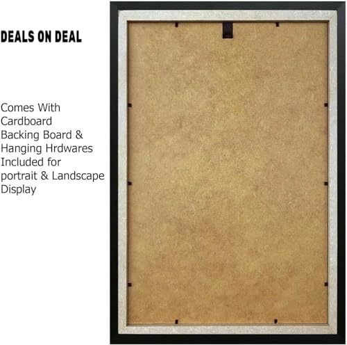 DEALS ON DEAL Modern Flat Profile White 75x50 cm Handcrafted Shatter-Proof Perspex Eton Wooden for Gallery Jigsaw Puzzle Poster Frames Vertical & Horizontal - Image 5