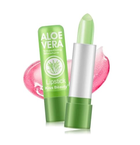 Set 2 Lipstick pintalabios mágico 99% Aloe Vera. Barras de labios hidratante duradero. Cambia de color con la temperatura 2unidades Cover