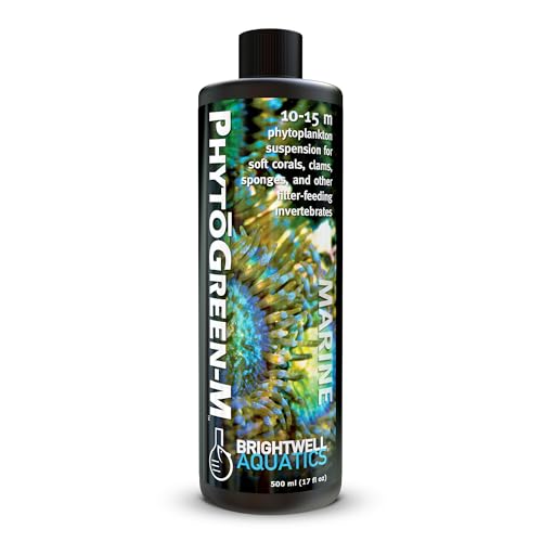 Brightwell Aquatics PhytōGreen-M Marine Phytoplankton for Reef Aquariums &ndash; Supports Corals...