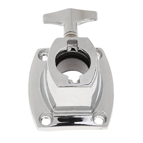 Baosity Tom Cymbal Holder Clamp Bass Drum Tom Mount Bracket for Drum Chrome - Thumbnail 2