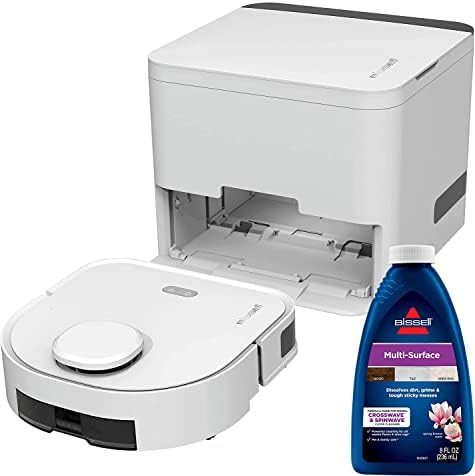 Bissell ReadyClean Wet/Dry Mopping Hard Floor Robot, Auto-Pad Change Technology, LiDAR Advanced Home Mapping, WiFi- App Connection,Smart Docking,3571