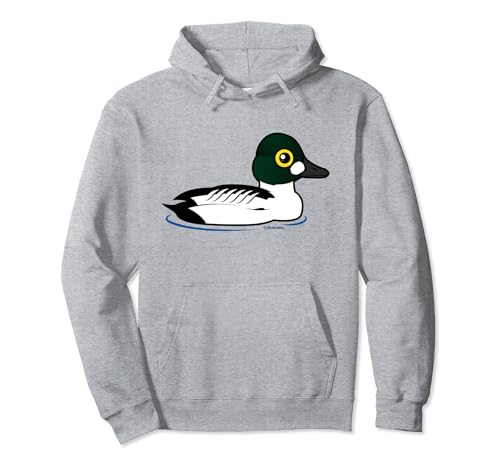 Cute Cartoon Common Goldeneye Birdorable Duck Bird Species Pullover Hoodie