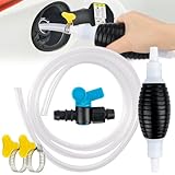 【Widely Used】:Geeignet für alle Arten von Fahrzeugen, einschließlich Geländewagen, Kleinwagen, Motorrädern und Fischtank zu Hause, ist dieser benzinpumpe handpumpe vielseitig, zuverlässig und kann alle Ihre Pumpanforderungen erfüllen. Bitte denken Sie daran, den Schlauch in den Kraftstofftank einzuführen, wobei der Tank für die beste Leistung höher als das Fass positioniert sein sollte.