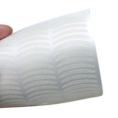 shlutesoy Double Eyelid Sticker, Double Eyelid Tape, Double Eyelid Cream, Double Eyelid Makeup Kit, 48Pcs/Sheet Traceless Invisible Lace Net Double Eyelid Tapes Adhesive Stickers L