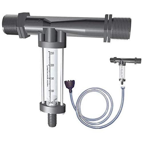 Global Inyector Venturi de Fertilizante 25Ø 5mm. Caudal máximo riego 1630 l/h. Caudal máximo Fertilizante 110 litros a 3 Bar. Rosca Macho 3/4
