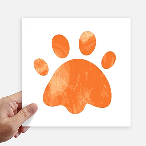 Autocollant patte de chat orange 20cm pour masquer les rayures - 2