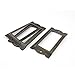 Office File Drawer Tag Label Holder 85mm x 42mm 4 Pcs Bronze Tone