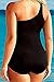 Chuanqi Women's Plus size Sexy Off-shoulder Mesh Swimsuit One Piece, Black, 2XL