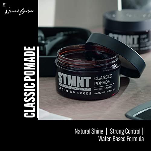 Stmnt Grooming Goods Classic Pomade, 3.38 Oz | Natural Shine | Strong Control | Easy To Wash Out #TOP2
