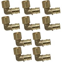 10 Pieces XFITTING 1/2" Pex A Male Sweat Elbow., 1/2" Expansion x 1/2" Male Sweat Elbow