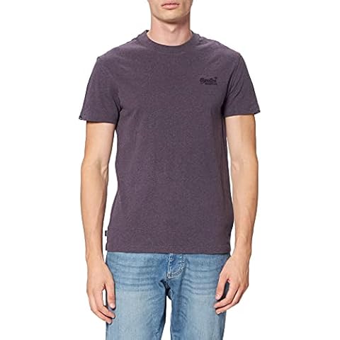Superdry Men's Vintage Logo Emb Tee T-Shirt, Rich Purple Marl, M Cover