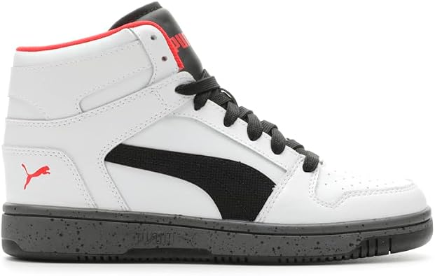 PUMA Mens Rebound Layup Elevated High Sneakers Shoes Casual - White