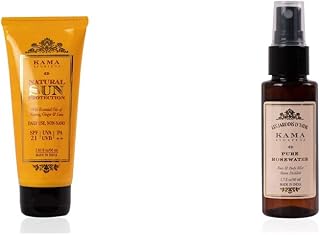 Kama Ayurveda Natural Sun Protection SPF-21 and Pure Rose Water Price In India