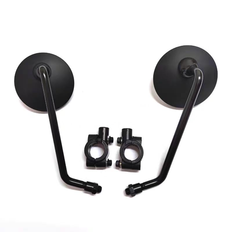 Rétroviseur moto universel pour Kawasaki Z750 Z800 Z900 | Miroir rond de guidon 8 10mm noir