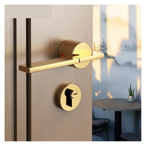 Serrure de porte de chambre intérieure silencieuse style nordique