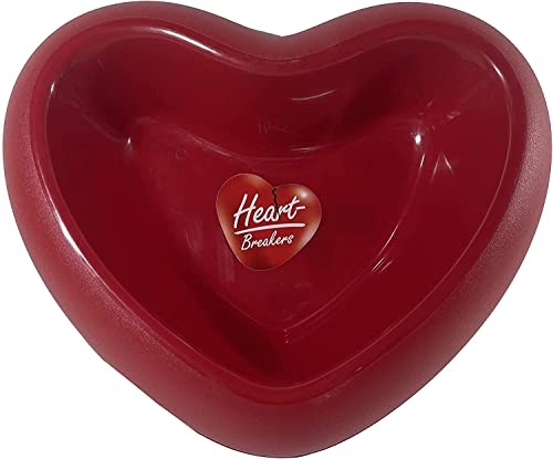 Bol Lover pour chiens de petite et grande taille en différentes couleurs, antidérapant et résistant en forme de cœur (rouge) Cover