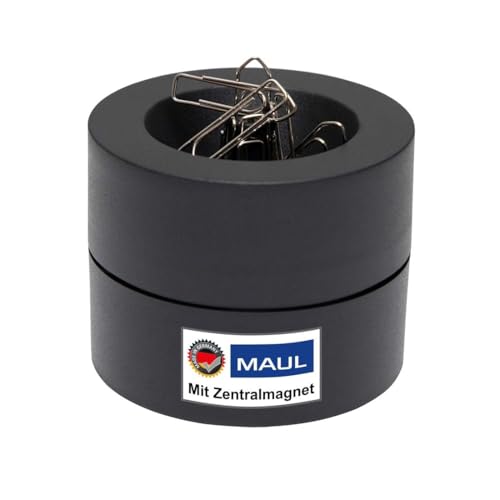 MAUL Klammernspender MAULpro | Ø7,3x6cm | Schreibtisch Organizer für...