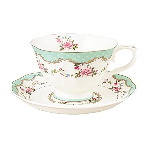 fanquare Taza de Té Verde Grande y Platillo Cover