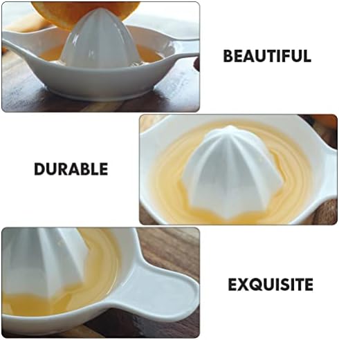 Luxshiny Citrus Juicer Manual Lemon Squeezer: Ceramic Orange Juicer Lime Squeezer Extractor Kitchen Press Hand Juicer for Extracting Juice