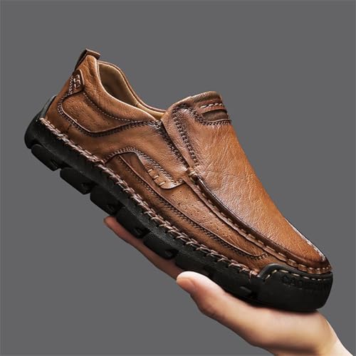 Matufit Shoes for Men, Matufit Men's Handcrafted Cowhide Orthopedic Loafers - Wide Toe Box Slip-On Waterproof & Non-Slip Comfort Walking Shoes4