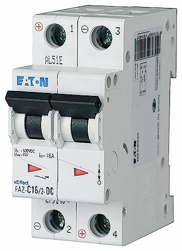 Interruptor Eaton FAZ-C4/2-DC magnetotérmico de 4A y 2 polos para corriente continua