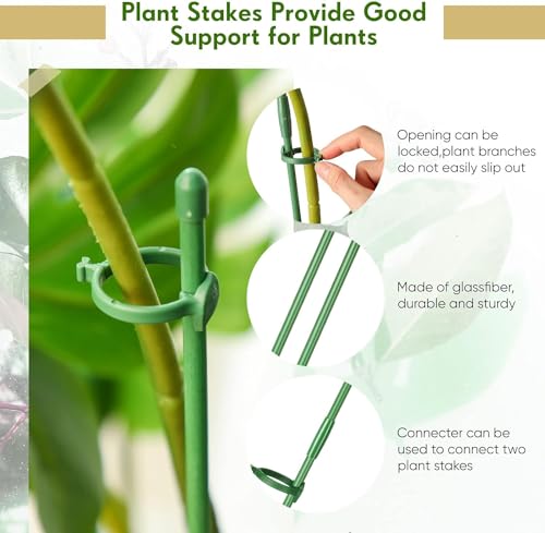 KAHEIGN 30Pcs Adjustable Plant Support Stakes - Image 2