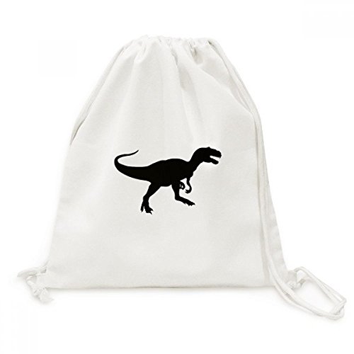 Os de dinosaure sac miniature en toile à cordon fini le désordre en voyage et shopping