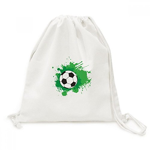 Toile sac à dos cordon personnalisable pour voyage et sport sur le thème football