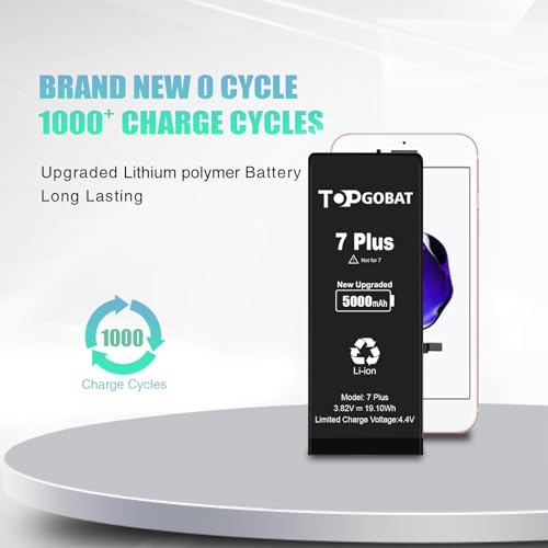 Batterie iPhone 7 Plus modèle A1784 bloc de remplacement 5000 mAh - 6