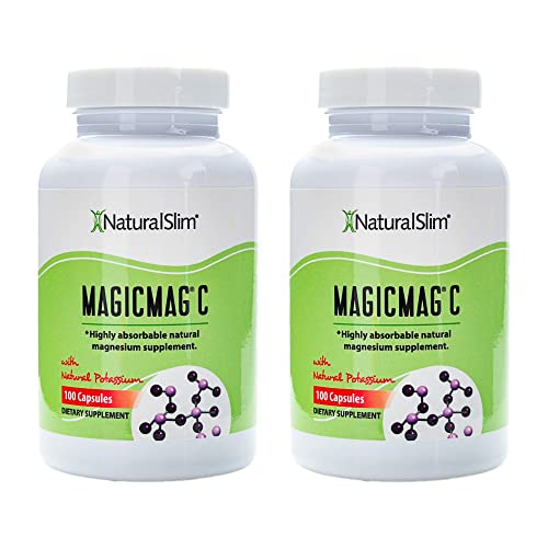 Naturalslim Magicmag C Magnesium Citrate Capsules – Magnesium Supplement With Natural Potassium | Sleep Support, Heart Health, And Muscle Cramp Relief | Gluten-Free, 100 Capsules (2 Pack) #TOP6