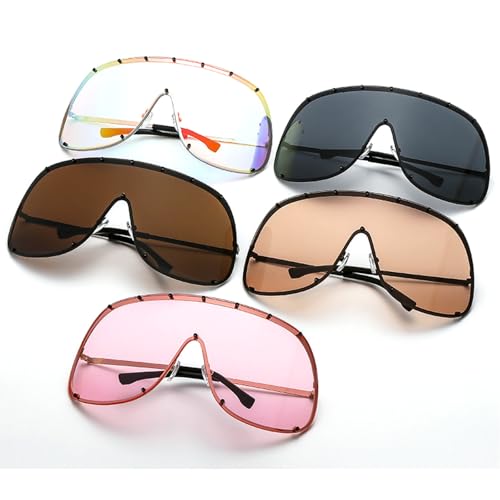 Oversized One-Piece Square Sunglasses Women 2025 Luxury Trendy Punk Shield Shades Outdoor Eyewear For Ladies4