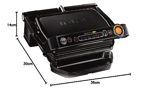 Foto von TEFAL GC7128 OPTIGRILL+ Kontaktgrill schwarz [6 Automatikprogramme; manueller Modus mit 4 Temperaturstufen; perfekte Grillergebnisse dank Messung der Dicke]