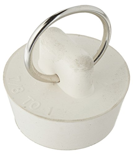 Danco 7/8” Rubber Drain Stopper with Pull Ring, Off-White, (35973B)