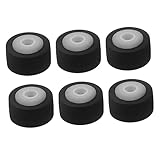 MOLUCKFU 6 Stück Andruckrolle Kunststoff 13x6,5x2mm Andruckrolle Für Tonbandgeräte Und Kassettendecks Ersatzrolle Für Stereoanlagen Und Audioplayer