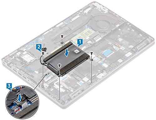 Cable de disco duro SATA 78RF8 caddy ND8N9 para Dell Latitude 15 5510 5500 Precision 3540 2