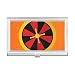 Casino Turntable Element Illustration Business Card Holder Case Pocket Box Wallet
