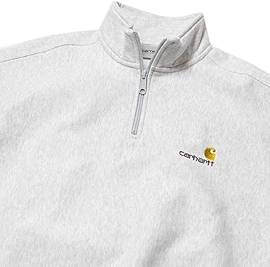 カーハート　carhartt ハーフジップ　アッシュヘザー　白　スウェット 楽天市場】カーハート ハーフジップ スウェット Carhartt WIP