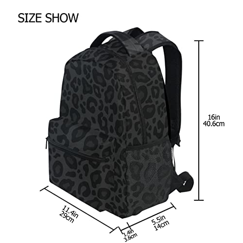 Wamika Cheetah Backpack for Girls Boys Black Leopard Kids Backpacks Ages 6-14 Animal Primary Elementary Middle School Bookbag Daypack Teens Bag4