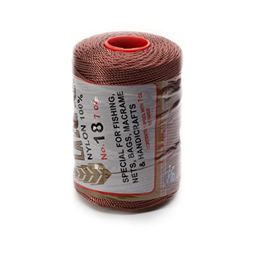 Image of Espiga No.18-100% Nylon Omega String Cord for Knitting and Crochet - 46 Chesnut