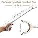 12 Pieces Reacher Grabber Tool Heavy Duty Grabbers Bulk for Elderly Grab Reaching Trash Picker 360 Nonslip Claw Grabber Mobility Aid Reaching Assist Pick up Grab Tool(32.7 Inch)