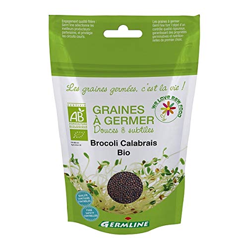 Germ'Line - Graines Germer Bio Brocoli Calabrais - 100G -Vendu Par Unité