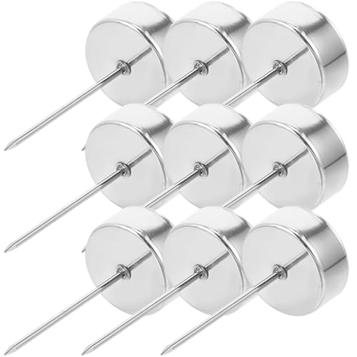 Healeved Portacandele Natalizio in Metallo Punta da 7 CM Contenitore per Candele da Tavolo in Ferro 42 CM Set 12 Pezzi per Decorazioni Festive e Alberi di Natale