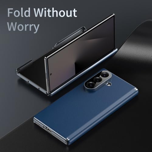 Coque en cuir rigide de précision pour Samsung Galaxy Z Fold 6 noir - 3