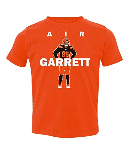 Cleveland AIR Garrett Football Little Kids Girls Boys Toddler T-Shirt (Orange, 4T)