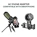 Gosky Updated 20-60x80 Spotting Scope with Tripod, Carrying Bag - BAK4 Angled Scope for Target Shooting Hunting Bird Watching Wildlife Scenery (Phone Mount+SLR Mount Compatible with Canon) 1