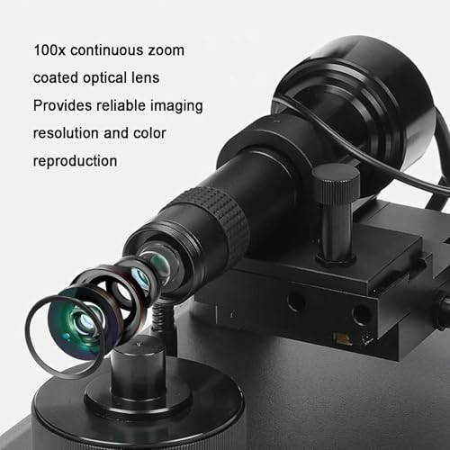 Microscope numérique 100X de laboratoire pour décoder les inscriptions de ceinture de diamant