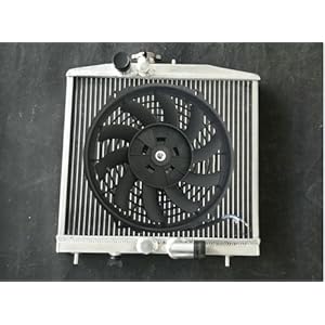 Aluminum Radiator + Fan For 1992-1995 1993 1994 Honda Civic EG W/K Swap K20 K-Swap