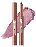 Erinde Cream Eyeshadow Stick, Metallic Eye Brightener Stick, Shimmer Creamy Eye Shadow Sticks with Built-in Sharpener, Long Lasting Waterproof Glitter Highlighter Eye Liner Pencil, 11
